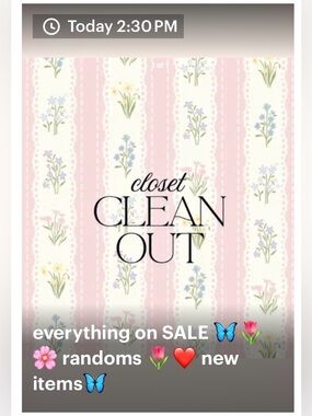 Closet Clean Out SALE 🦋🦋🌷🌷🌸🌸